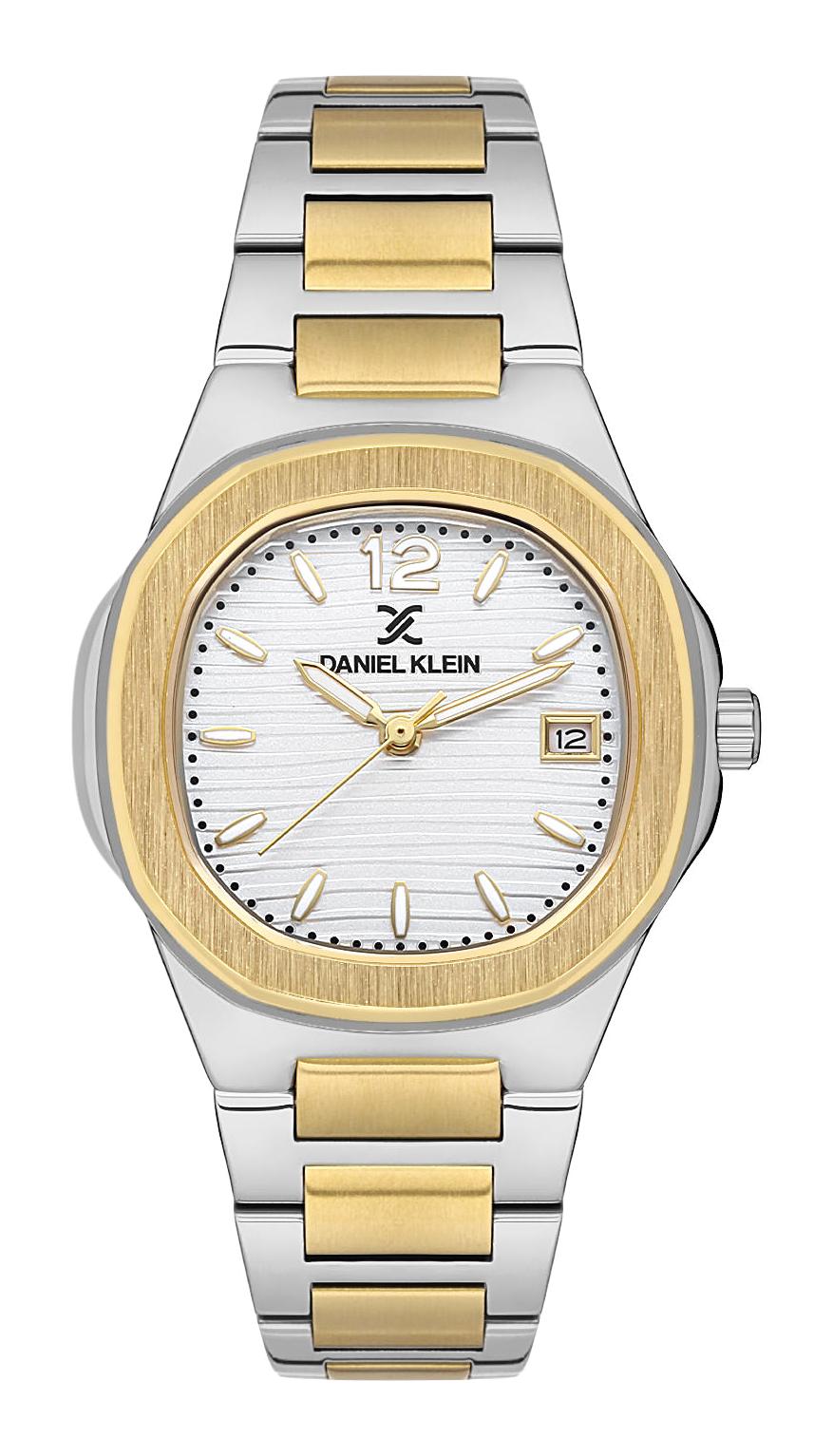 Daniel Klein DK.1.13581.4 Takvimli 34 mm Altın-Gri Metal Kordon Analog Kadın Kol Saati