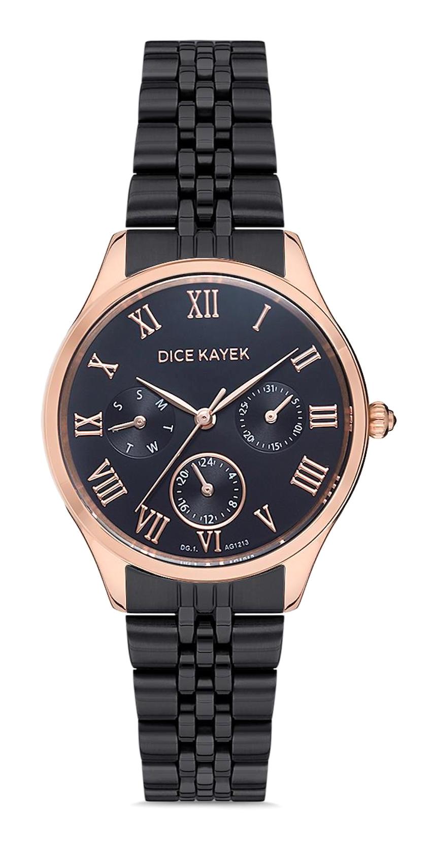 Dice Kayek DK.1.AG1213.07 32 mm Siyah Çelik Kordon Analog Kadın Kol Saati