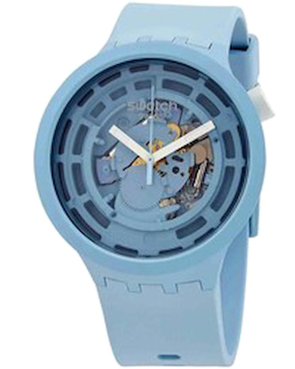 Swatch SB03N100 47 mm Mavi Çelik Kordon Analog Kadın Kol Saati