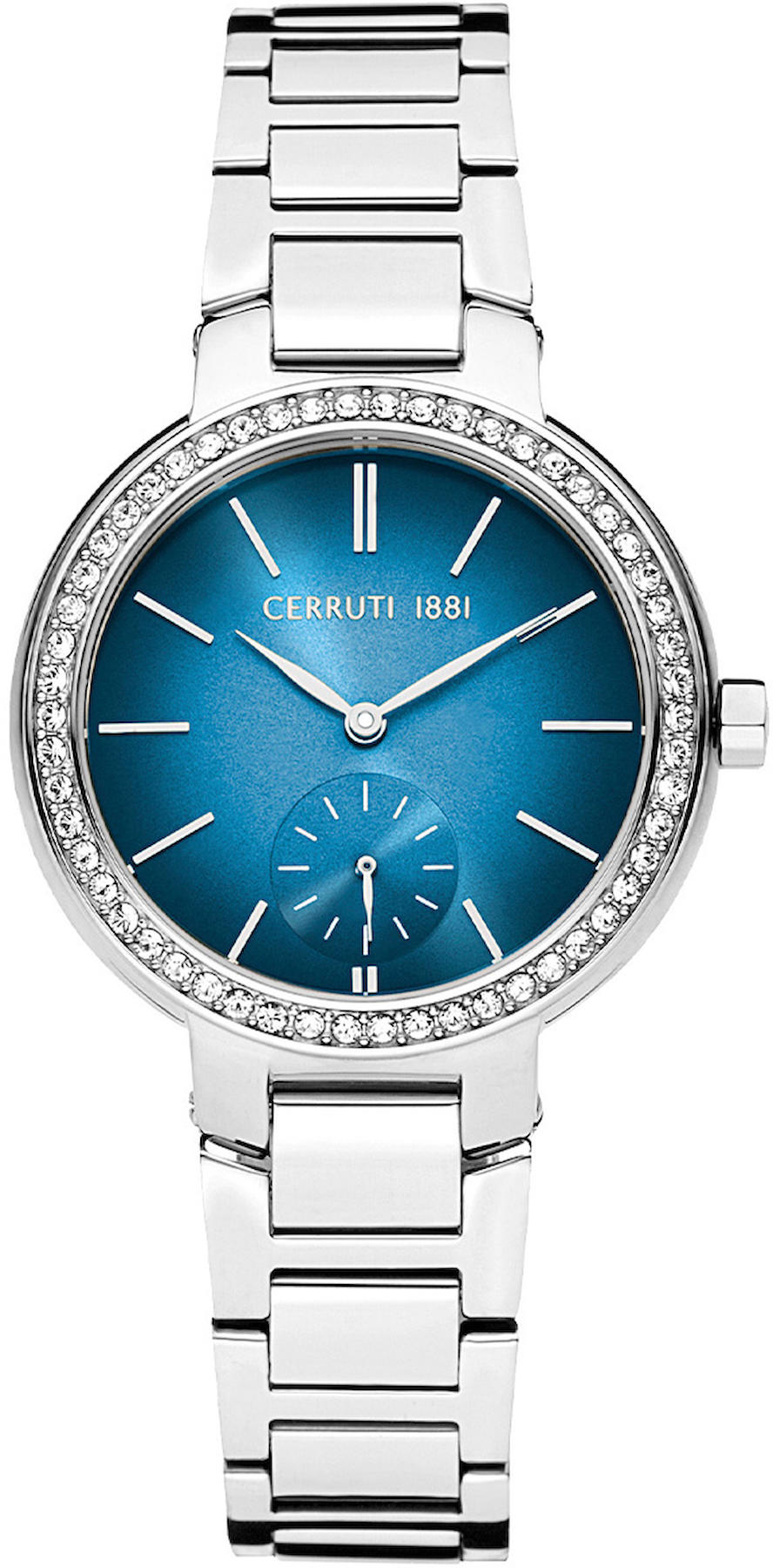 Cerruti 1881 CIWLG2225601 34 mm Gri Çelik Kordon Analog Kadın Kol Saati