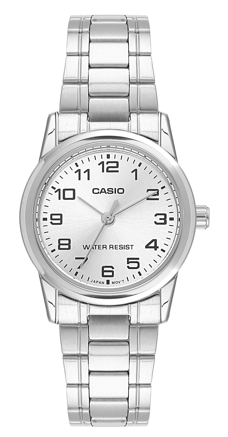 Casio LTP-V001D-7BUDF 25 mm Gri Çelik Kordon Analog Kadın Kol Saati