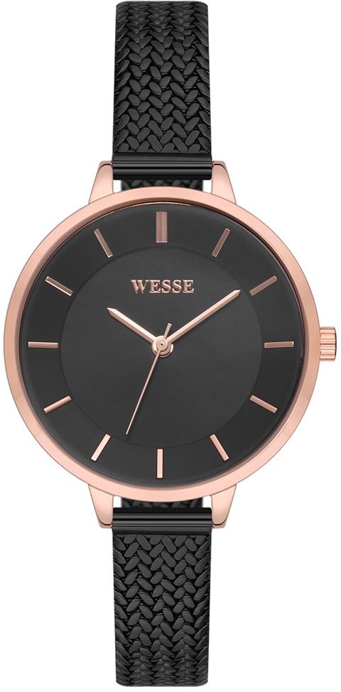 Wesse WWL700906 32 mm Siyah Çelik Kordon Analog Kadın Kol Saati