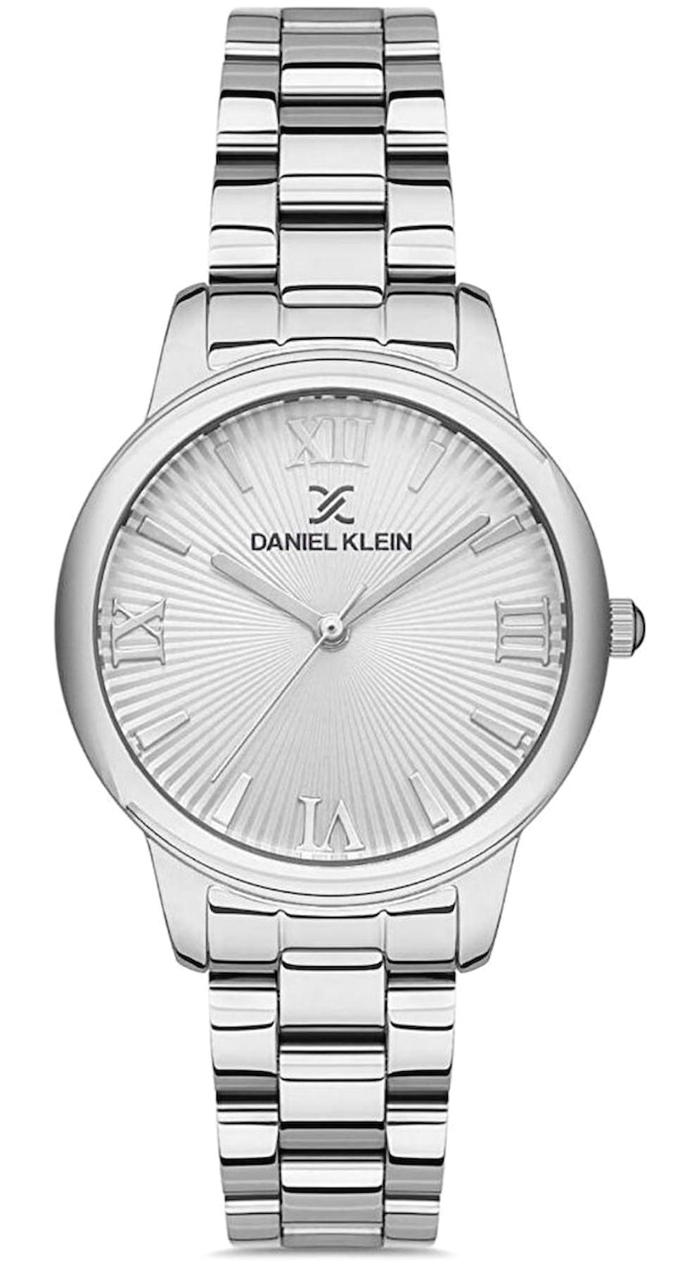 Daniel Klein DKE.1.10117.1 32 mm Gri Metal Kordon Analog Kadın Kol Saati