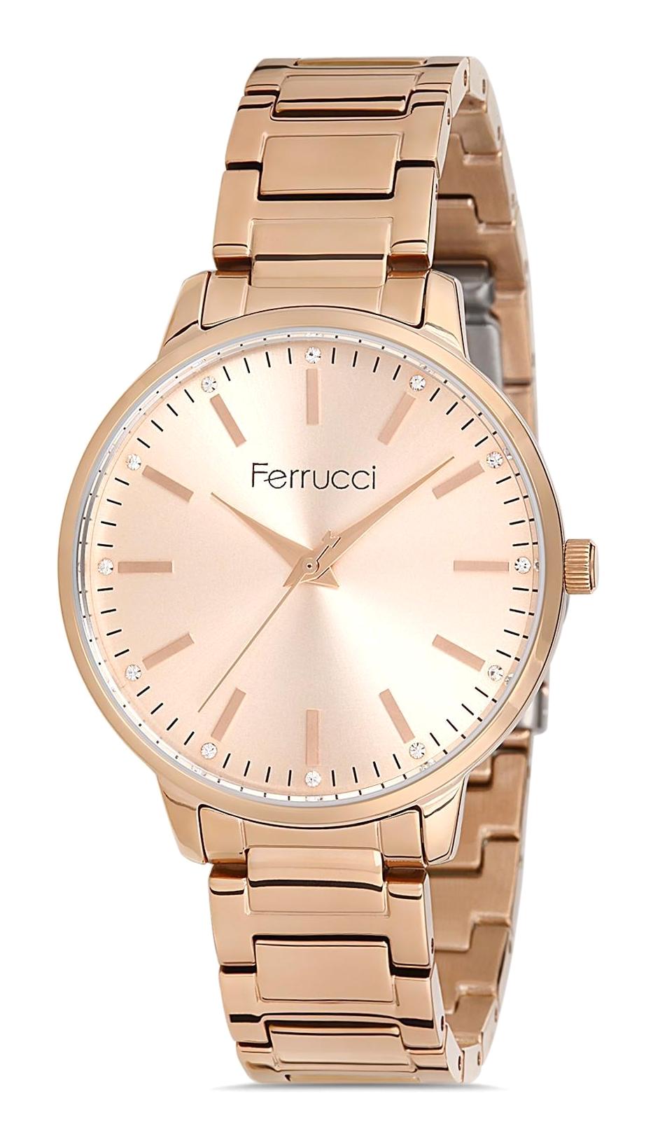 Ferrucci 9FM2648 36 mm Rose Gold Metal Kordon Analog Kadın Kol Saati