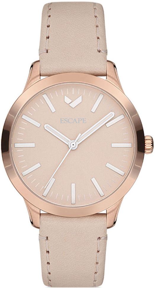 Escape EC1142-103 34 mm Pembe Deri Kordon Analog Kadın Kol Saati