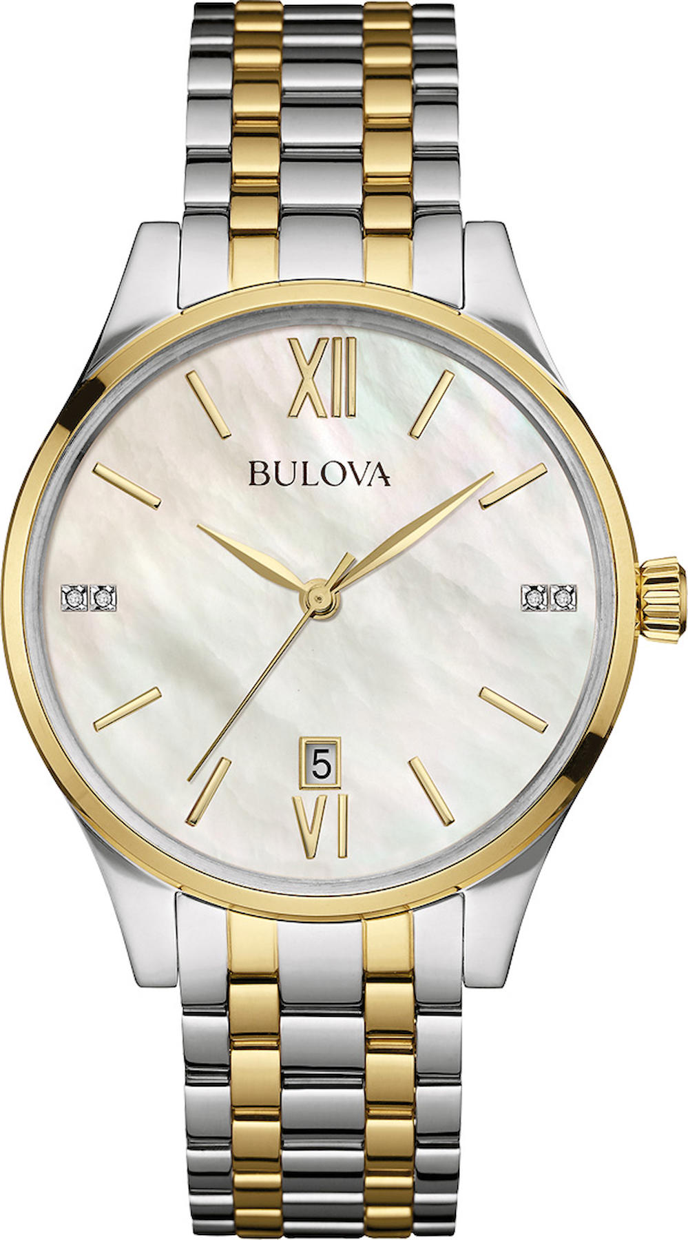 Bulova 98S149 36 mm Beyaz Çelik Kordon Analog Kadın Kol Saati