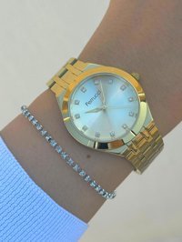 Ferrucci FRC.FT.1.103 34 mm Altın Çelik Kordon Analog Kadın Kol Saati