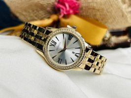 Homies HM22004S01-1 33 mm Altın Çelik Kordon Analog Kadın Kol Saati