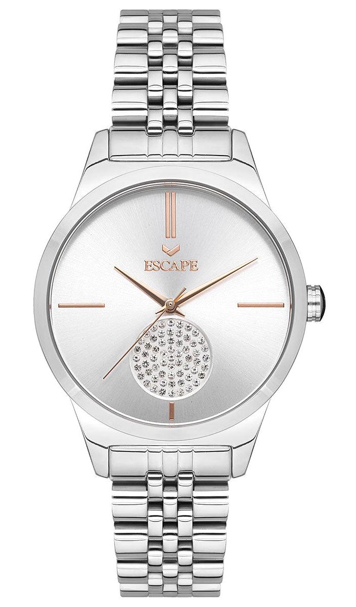 Escape ESCP203201 36 mm Gri Çelik Kordon Analog Kadın Kol Saati