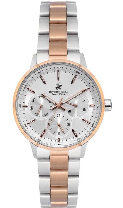 Beverly Hills Polo Club BP3049C.530 36 mm Gri-Rose Gold Çelik Kordon Analog Kadın Kol Saati