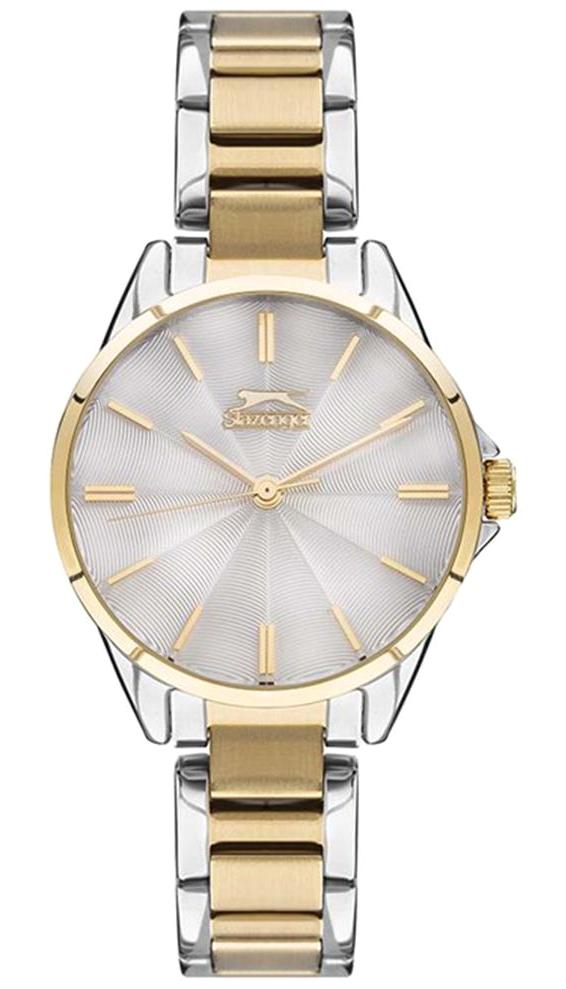 Slazenger SL.09.2023.3.03 36 mm Altın-Gri Çelik Kordon Analog Kadın Kol Saati