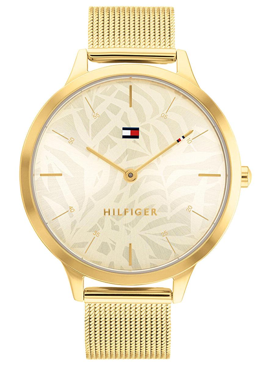 Tommy Hilfiger TH1782494 40 mm Altın Hasır Kordon Analog Kadın Kol Saati