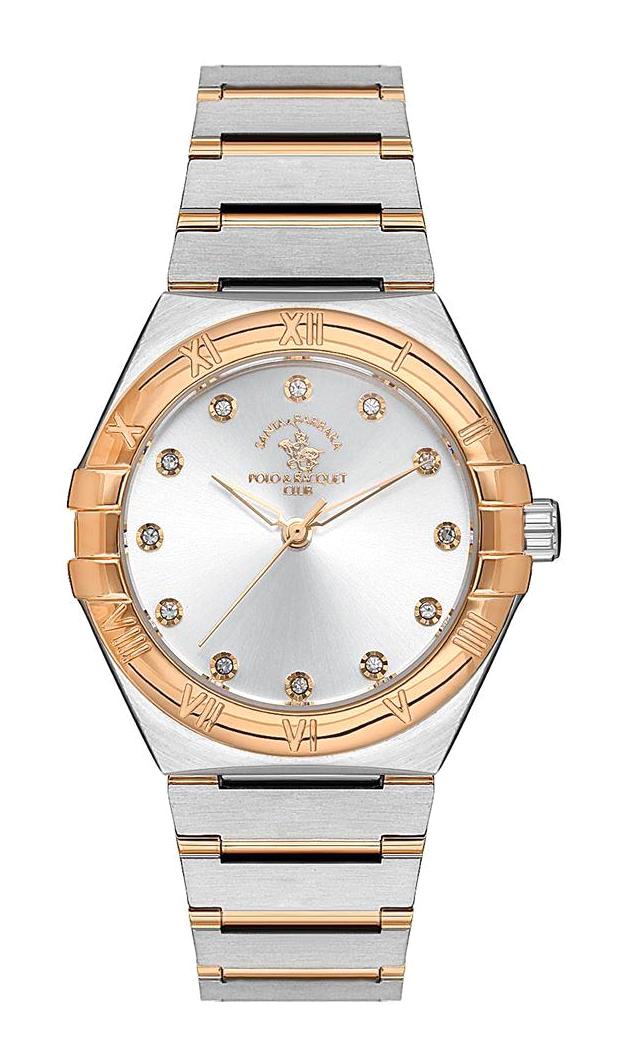 Santa Barbara Polo & Racquet Club SB.1.10504.5 36 mm Gri-Rose Gold Çelik Kordon Analog Kadın Kol Saati