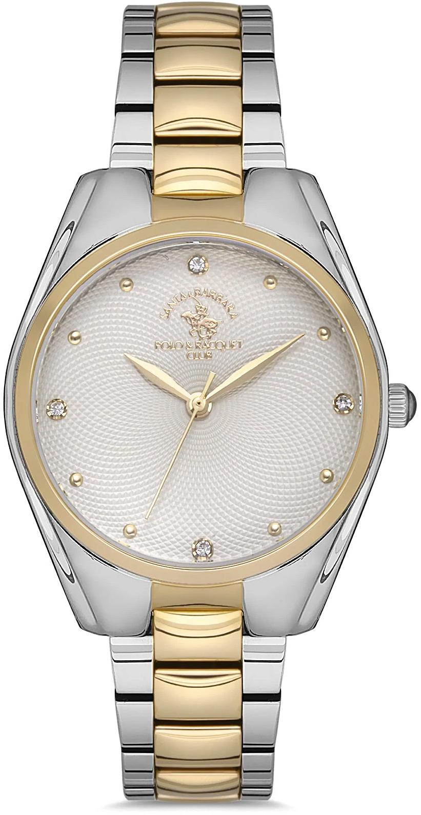 Santa Barbara Polo & Racquet Club SB.1.10134.6 34 mm Altın-Gri Çelik Kordon Analog Kadın Kol Saati