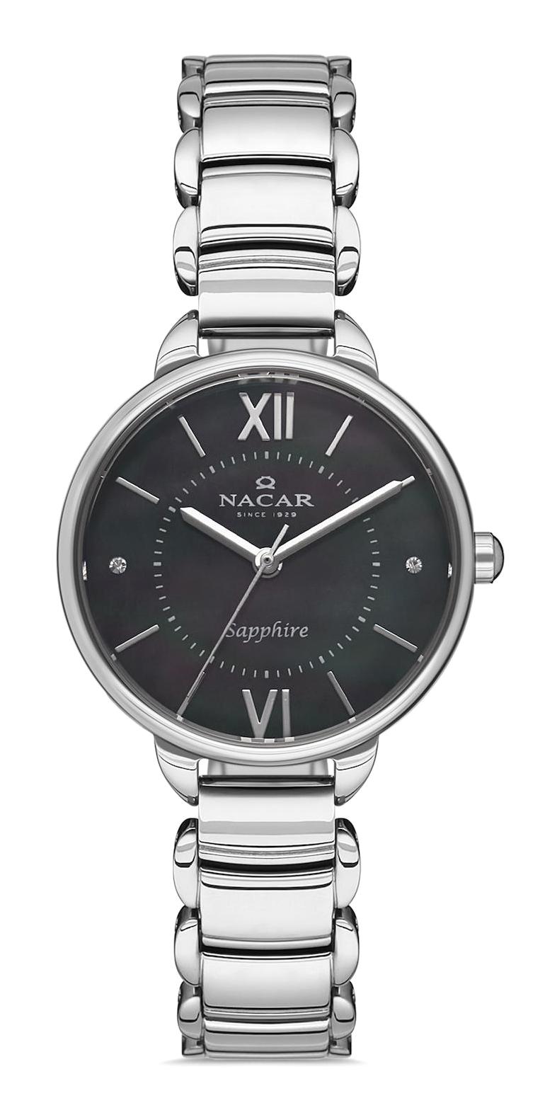 Nacar 36391034-ABM 31 mm Gri Metal Kordon Analog Kadın Kol Saati