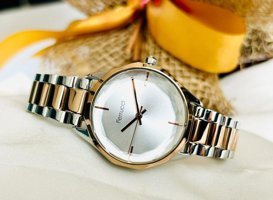 Ferrucci FC.13235M.05 36 mm Gri-Rose Gold Çelik Kordon Analog Kadın Kol Saati