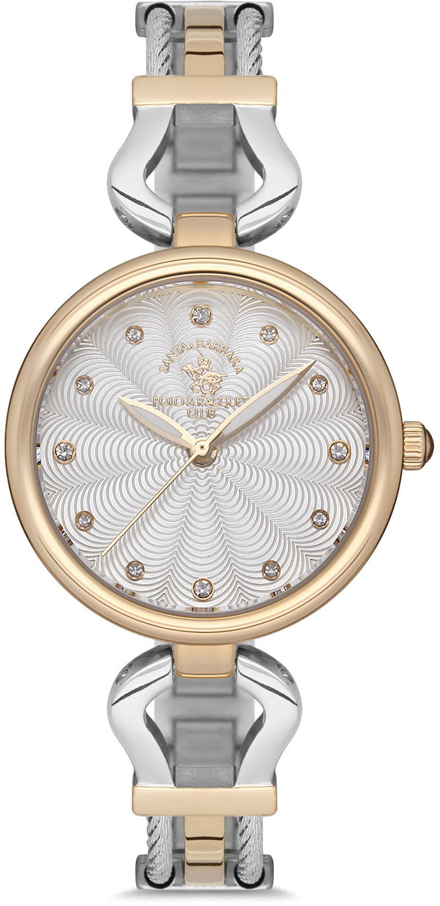 Santa Barbara Polo & Racquet Club SB.1.10137.5 32 mm Altın-Gri Çelik Kordon Analog Kadın Kol Saati