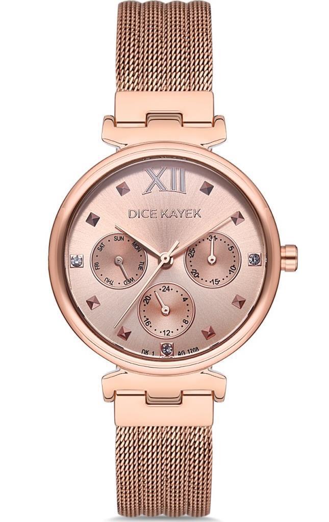 Dice Kayek DK.1.AG1208.02 35 mm Rose Gold Çelik Kordon Analog Kadın Kol Saati