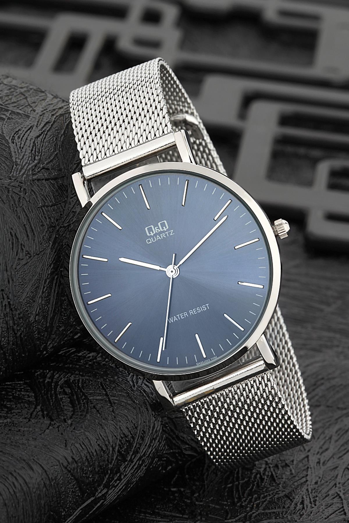 Q&Q 3G791 36 mm Gri Metal Kordon Analog Kadın Kol Saati