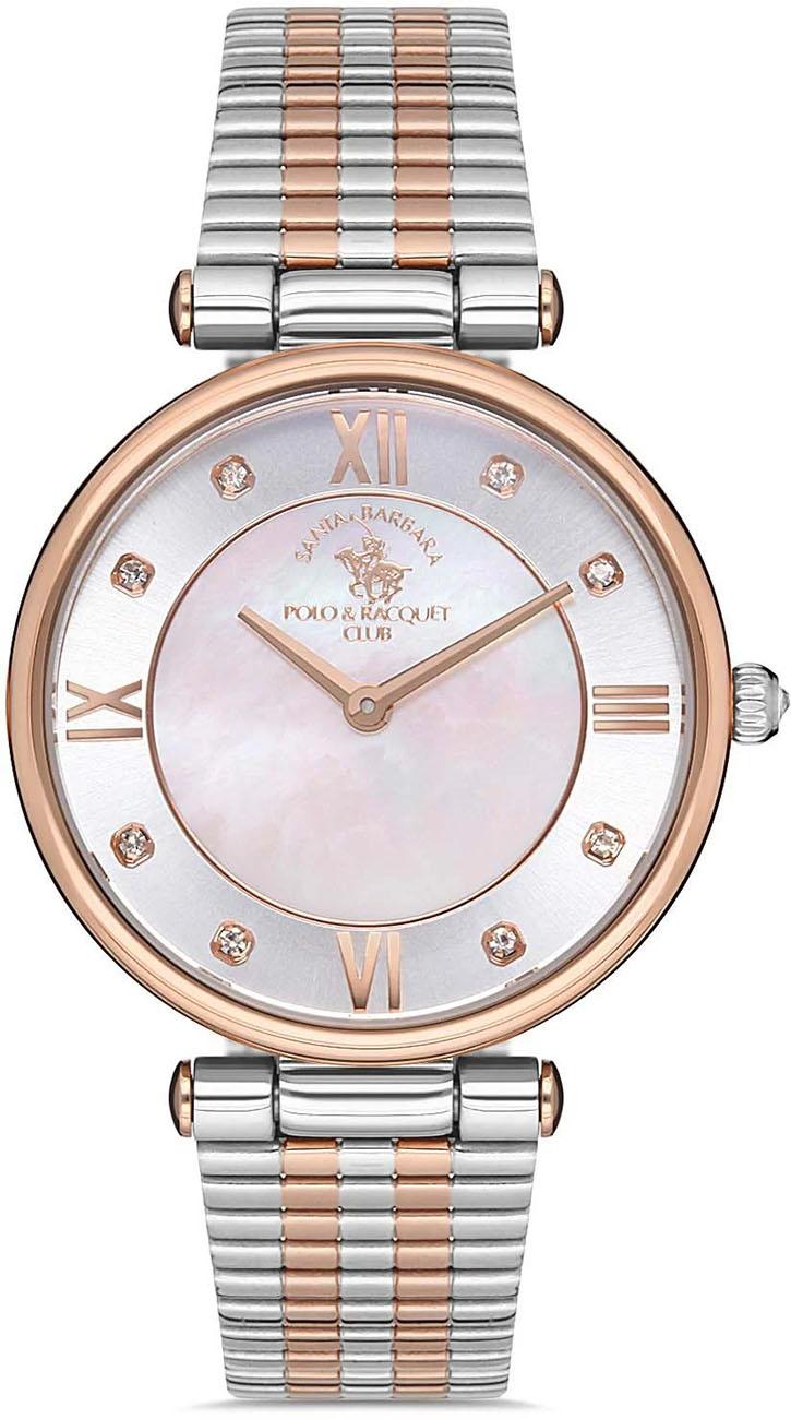Santa Barbara Polo & Racquet Club SB.1.10249.5 34 mm Bronz-Gri Çelik Kordon Analog Kadın Kol Saati