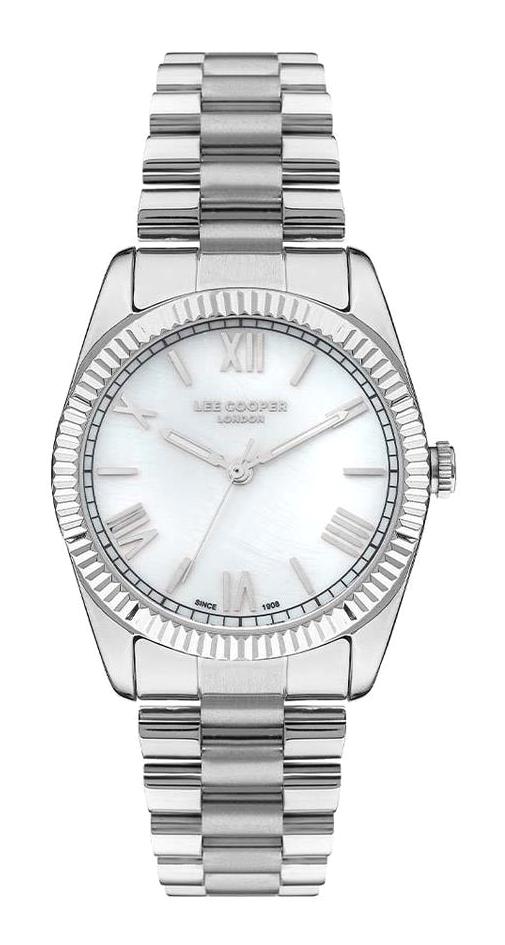 Lee Cooper LC07331.320 38 mm Gri Metal Kordon Analog Kadın Kol Saati
