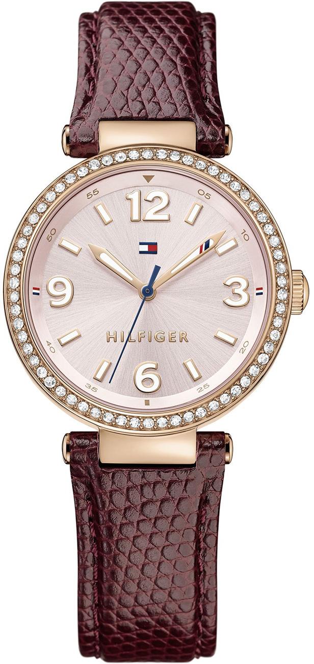 Tommy Hilfiger TH1781588 41 mm Bordo Deri Kordon Analog Kadın Kol Saati