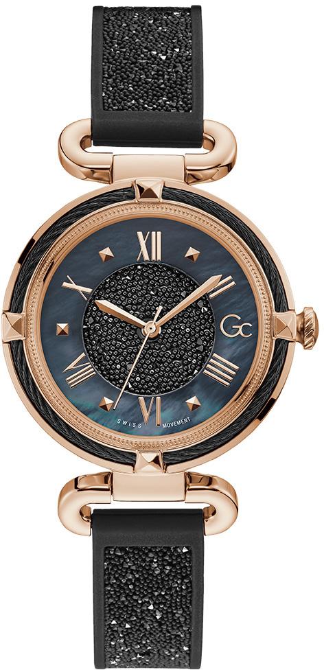Guess GCY58003L2MF 36 mm Siyah Silikon Kordon Analog Kadın Kol Saati