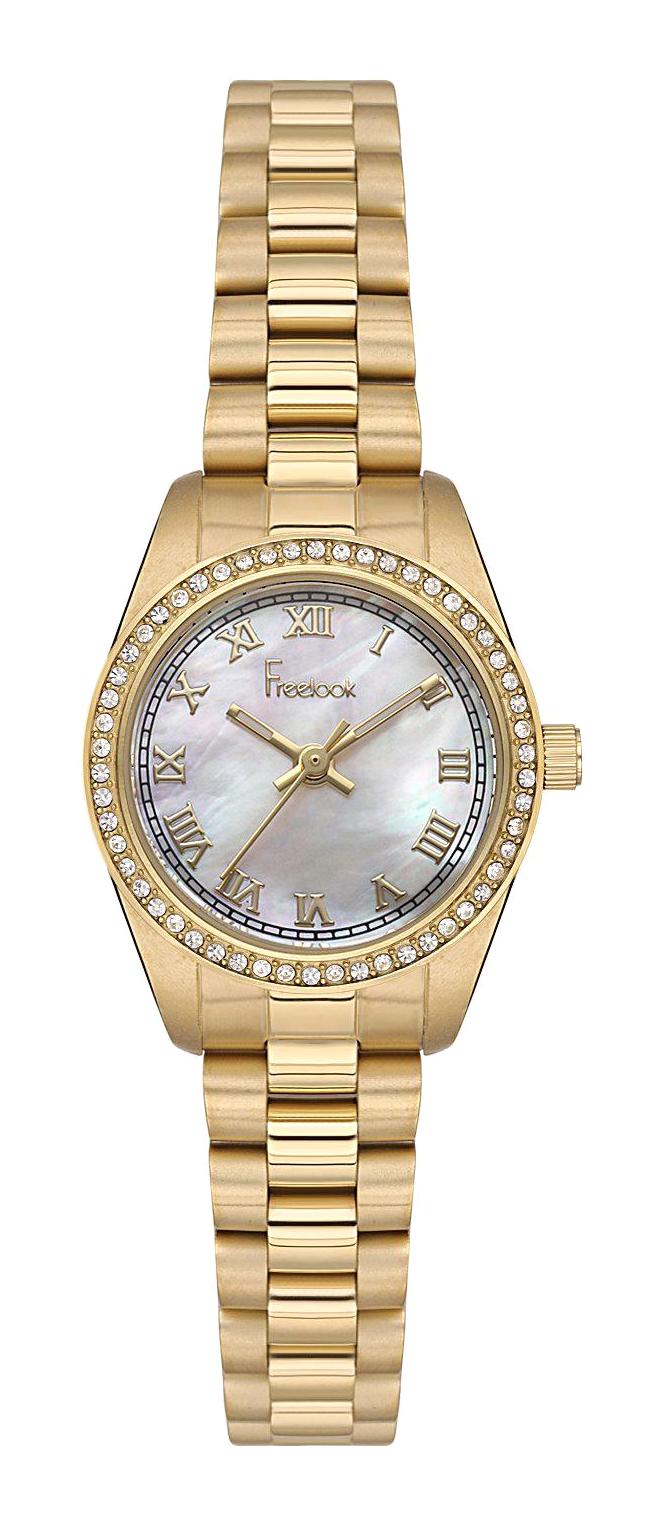 Freelook FL.1.10093.1 24 mm Gri-Rose Gold Çelik Kordon Analog Kadın Kol Saati