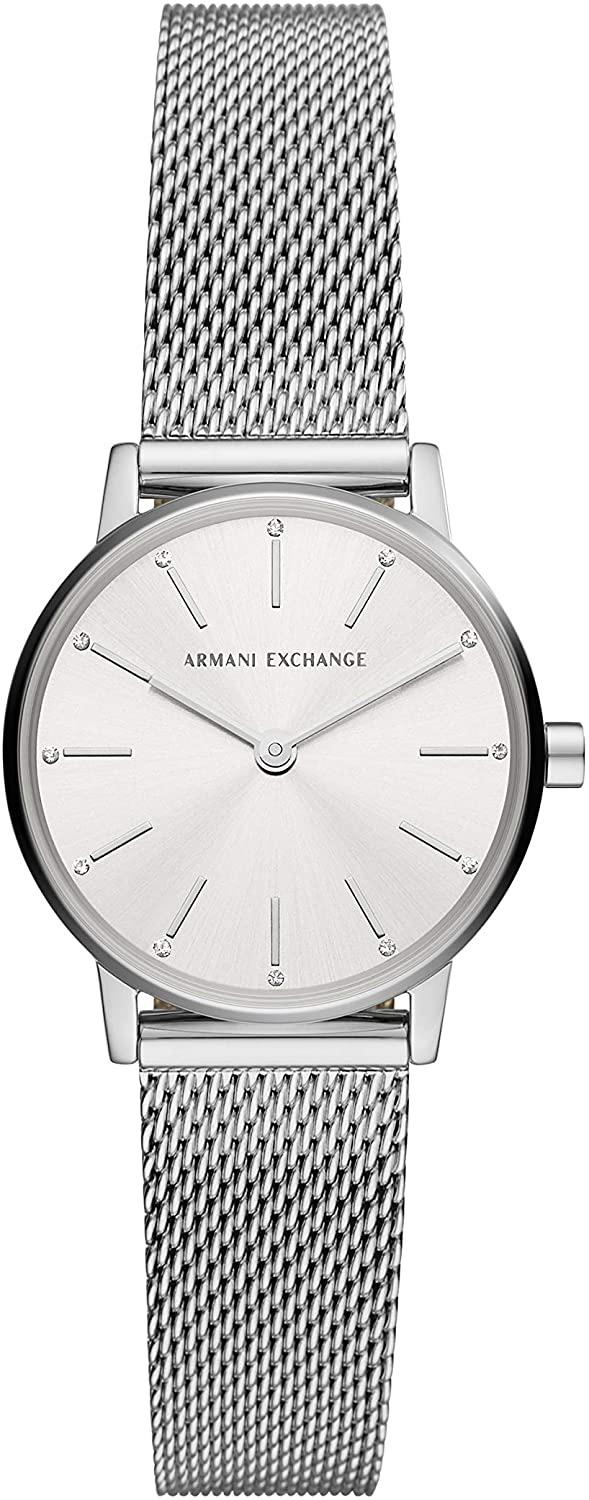 Armani Exchange AX5565 28 mm Gri Çelik Kordon Analog Kadın Kol Saati