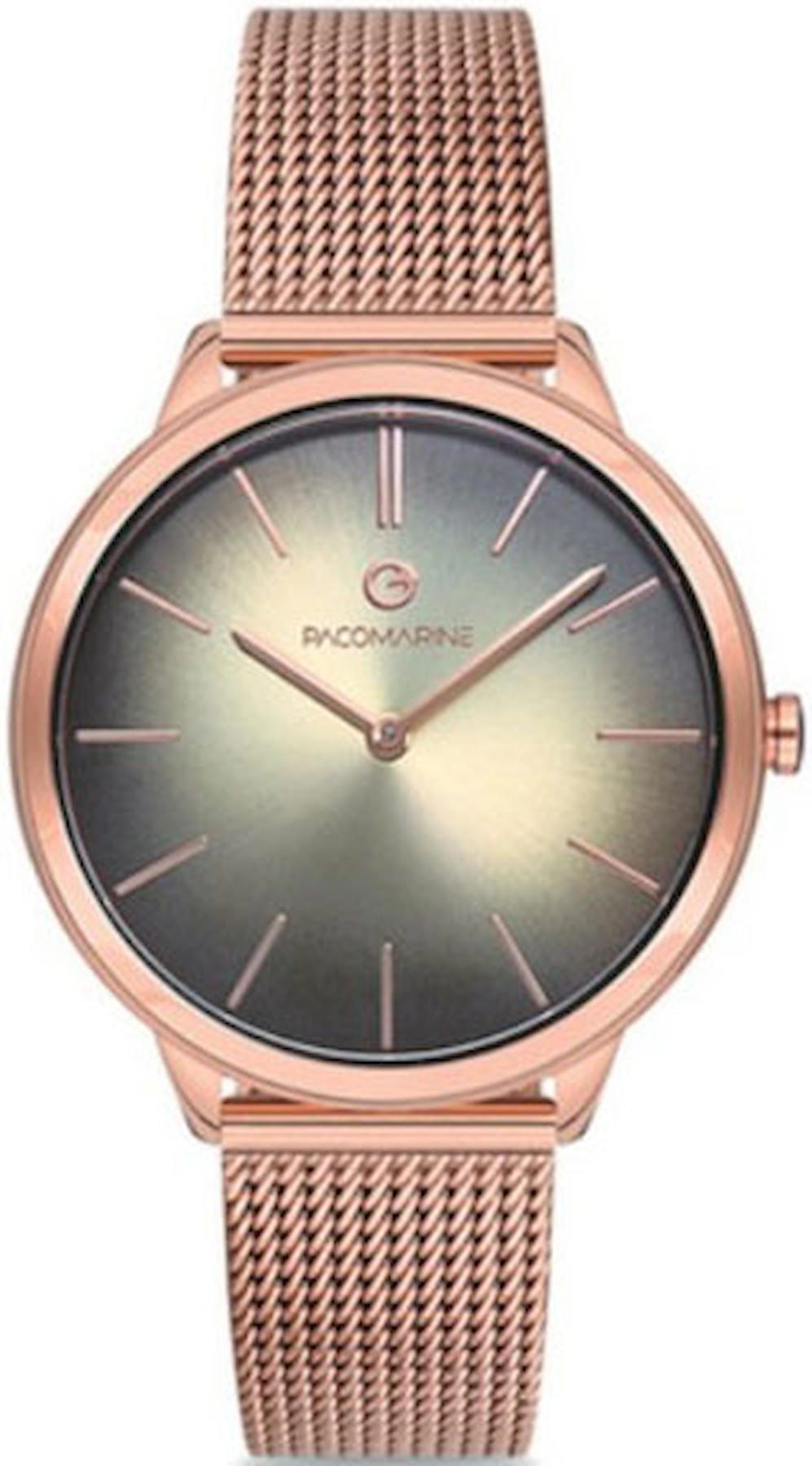 Pacomarine PM.61218.03 40 mm Rose Gold Metal Kordon Analog Kadın Kol Saati