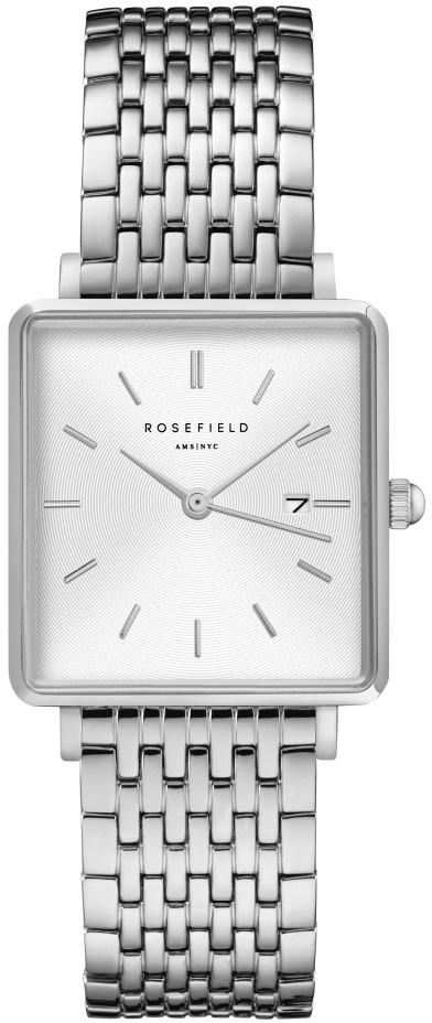 Rosefield QWSS.Q08 Takvimli 28 mm Gri Çelik Kordon Analog Kadın Kol Saati