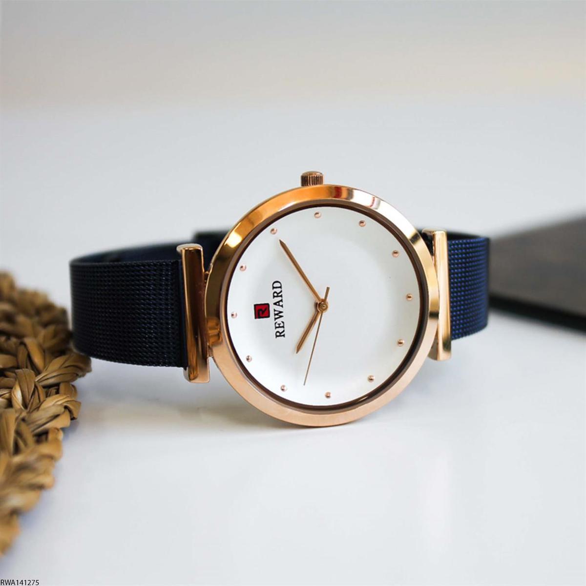 Reward RWA141275 36 mm Lacivert Çelik Kordon Analog Kadın Kol Saati