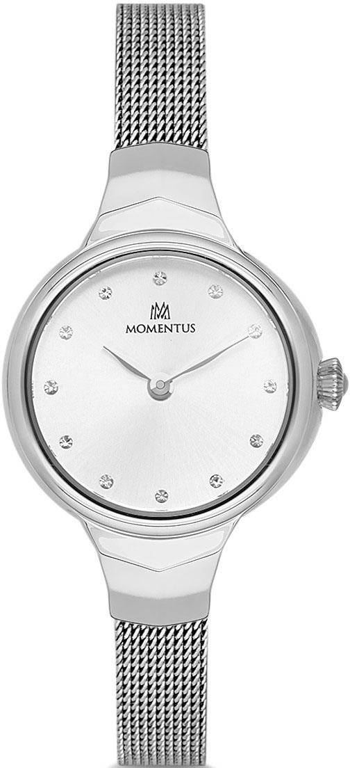 Momentus SW281S-02SS 26 mm Gri Hasır Kordon Analog Kadın Kol Saati