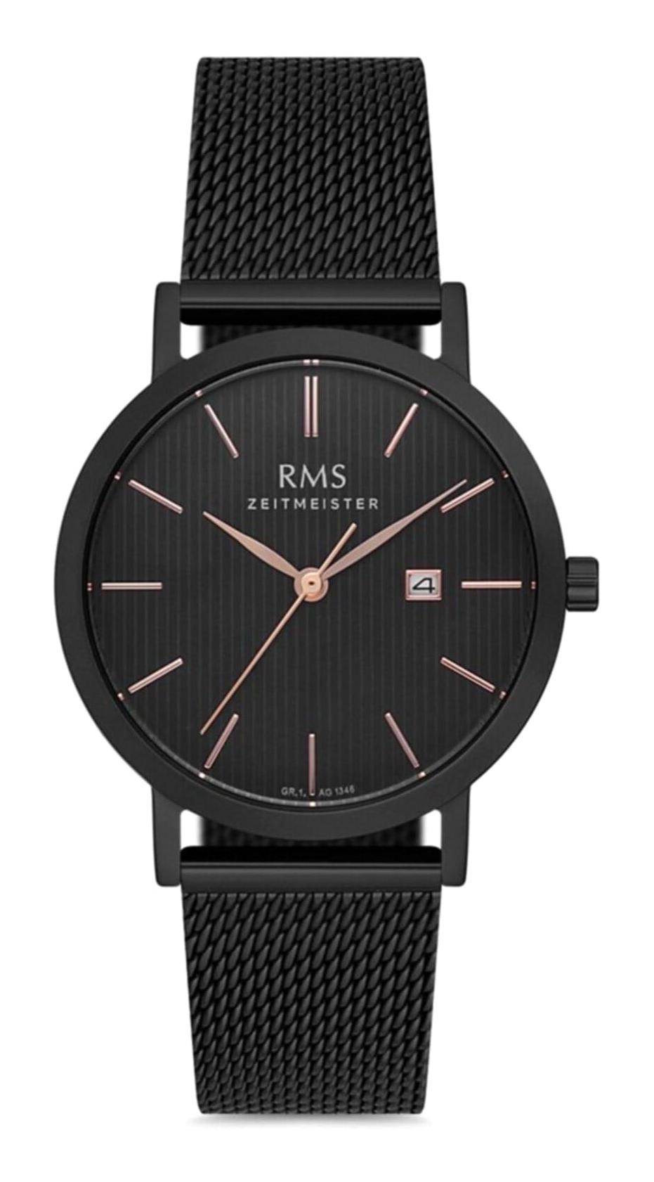 Grand Romanson GR.1.AG1346.10 Takvimli 36 mm Siyah Çelik Kordon Analog Kadın Kol Saati