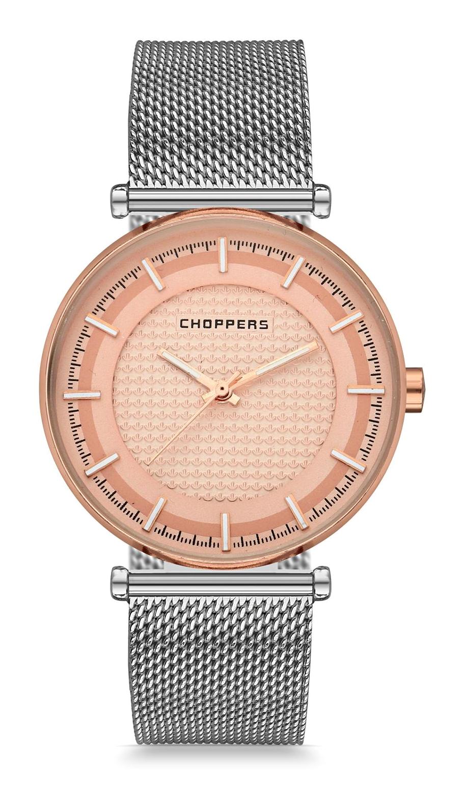 Choppers CBG17249 39 mm Gri Hasır Kordon Analog Kadın Kol Saati