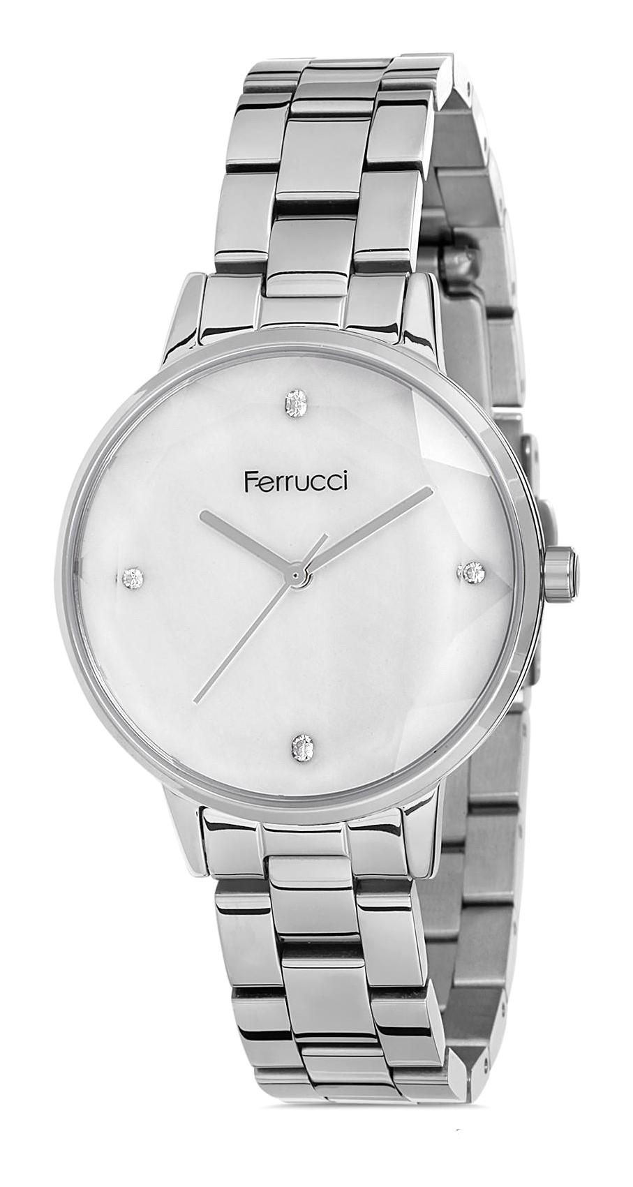 Ferrucci 9FM2683 36 mm Gri Metal Kordon Analog Kadın Kol Saati