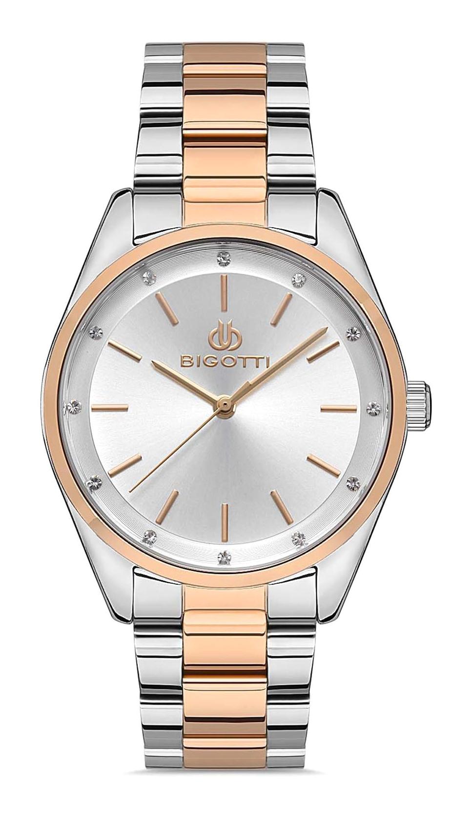 Bigotti BG.1.10387.2 36 mm Gri-Rose Gold Çelik Kordon Analog Kadın Kol Saati
