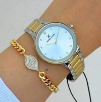 Daniel Klein DK.FT.1.116 31-35 mm Altın-Gri Çelik Kordon Analog Kadın Kol Saati