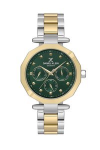 Daniel Klein DK.1.13605-3 Takvimli 34 mm Altın-Gri Metal Kordon Analog Kadın Kol Saati