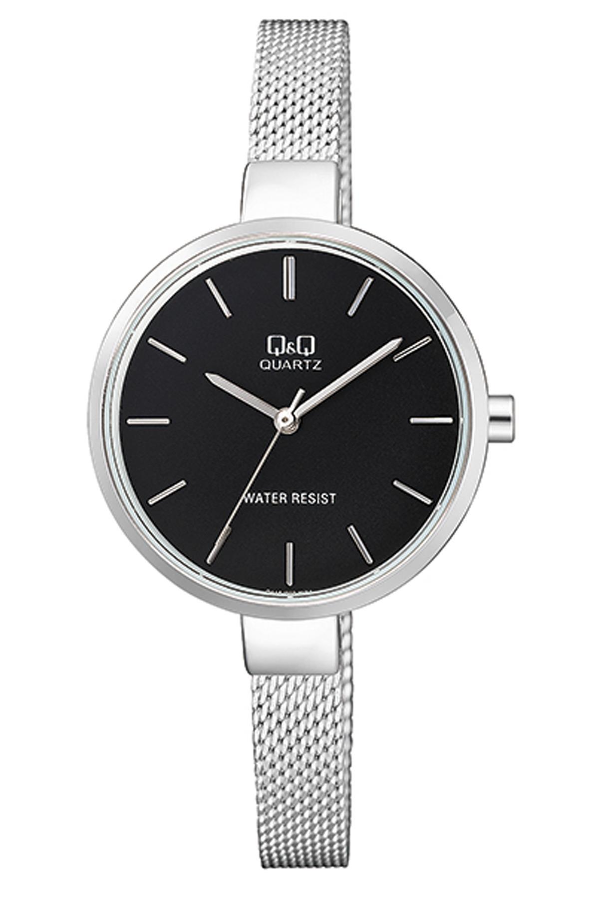 Q&Q 3G887 36 mm Gri Metal Kordon Analog Kadın Kol Saati