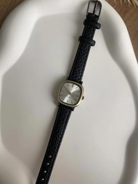 Bs Still 20 mm Siyah Deri Kordon Analog Kadın Kol Saati