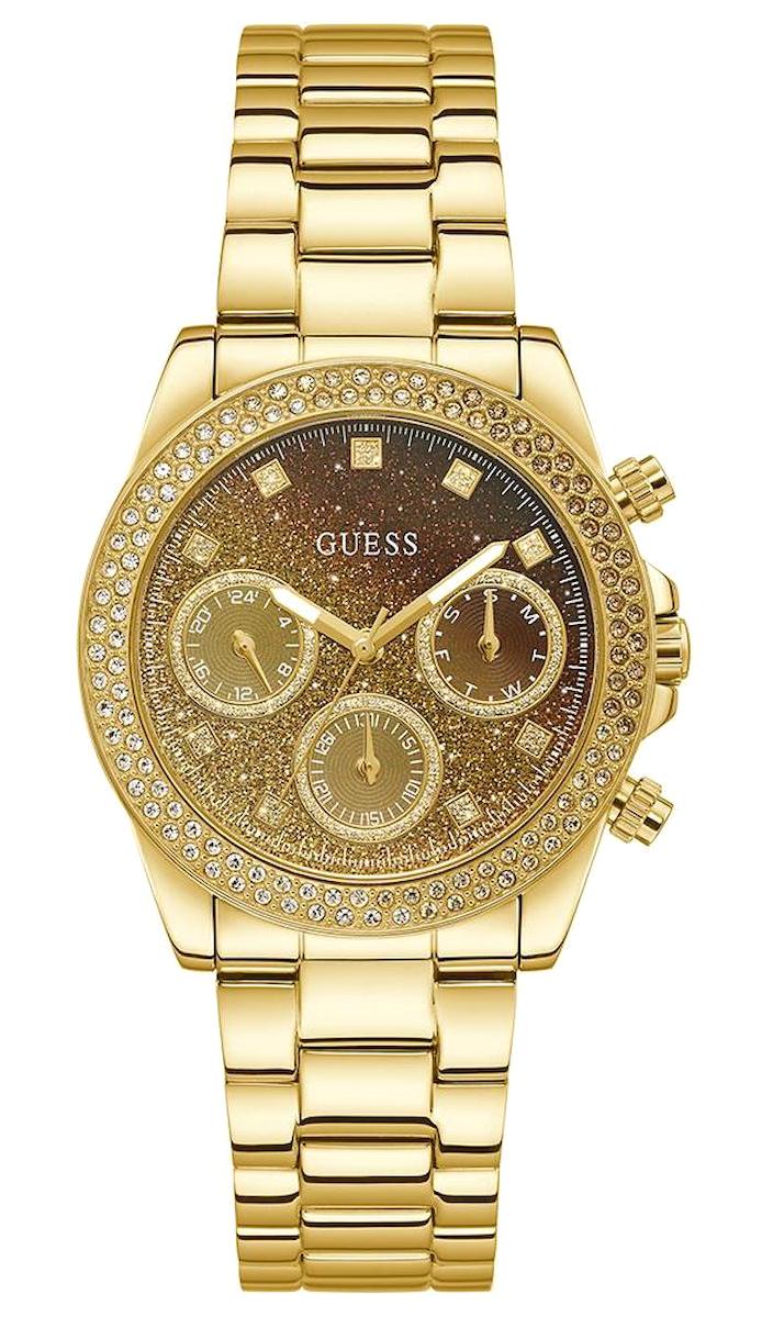 Guess GUGW0483L2 Takvimli 36 mm Altın Çelik Kordon Analog Kadın Kol Saati