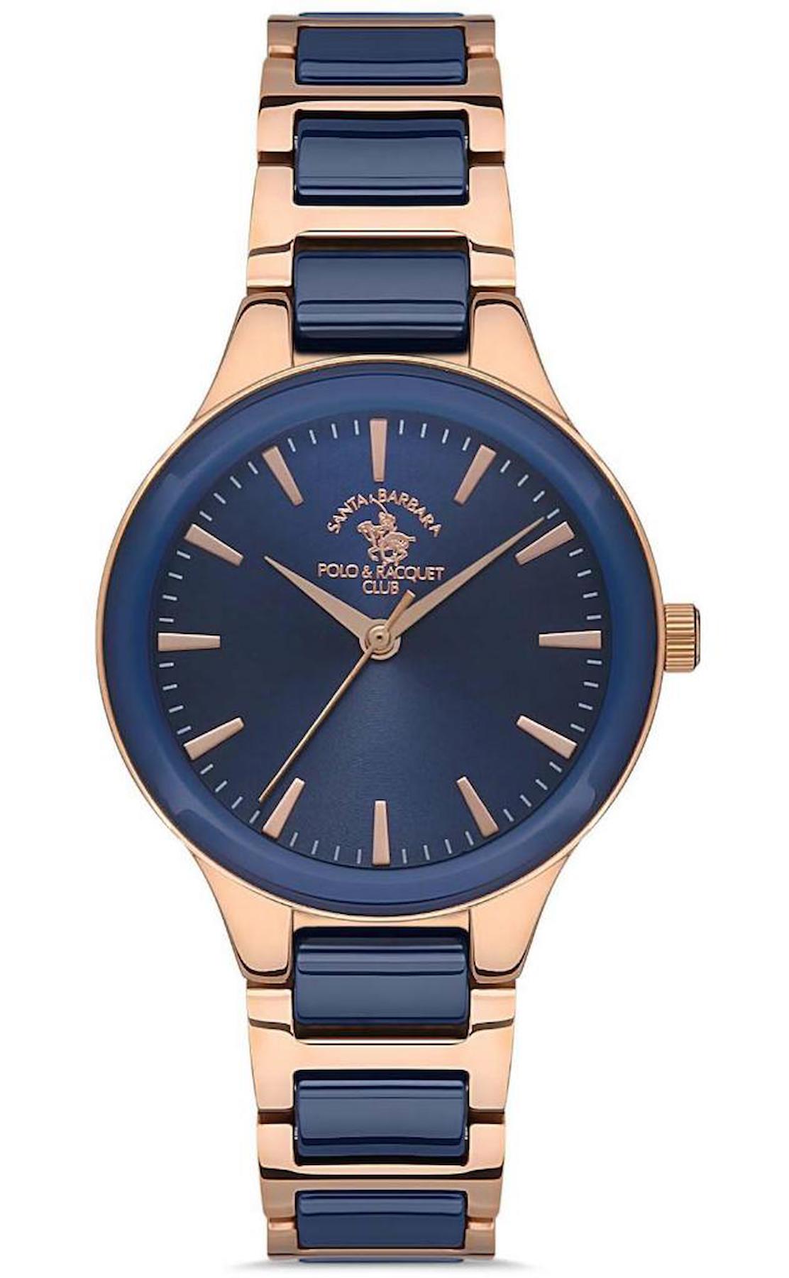 Santa Barbara Polo & Racquet Club SB.1.10413.2 29 mm Bakır-Lacivert Çelik Kordon Analog Kadın Kol Saati