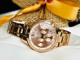 Frank Alex FA.0422.13770M.02 33 mm Rose Gold Çelik Kordon Analog Kadın Kol Saati