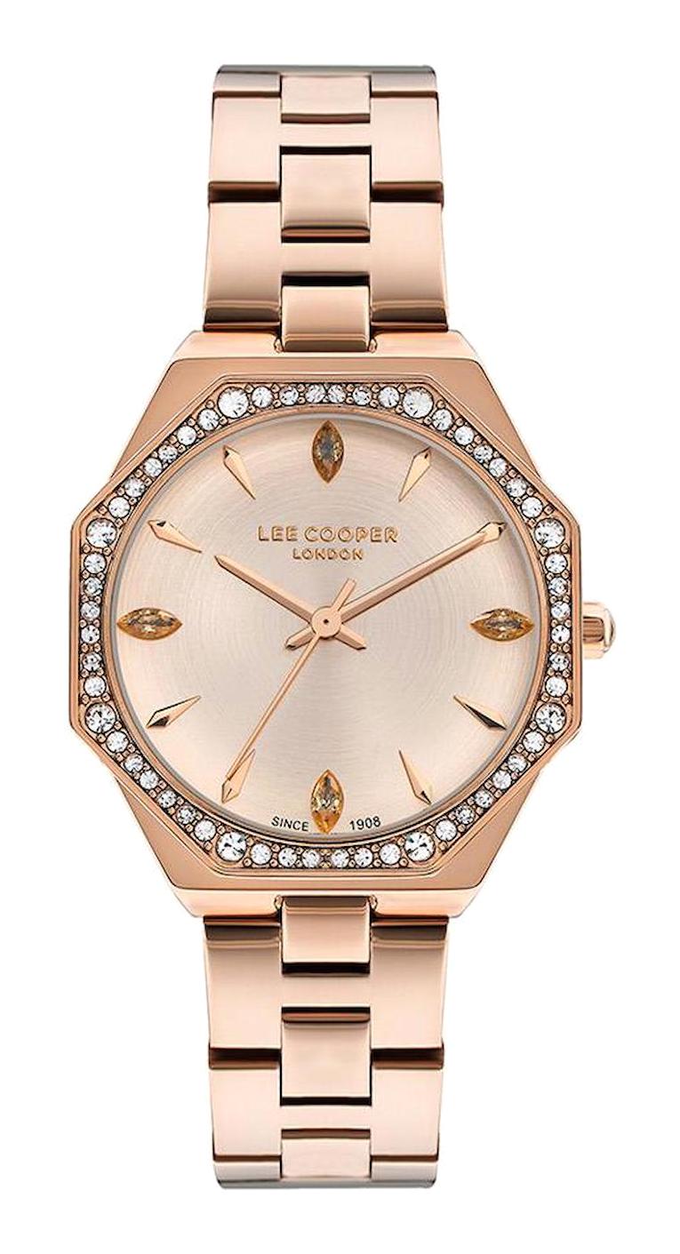Lee Cooper LC07501.410 40 mm Rose Gold Metal Kordon Analog Kadın Kol Saati
