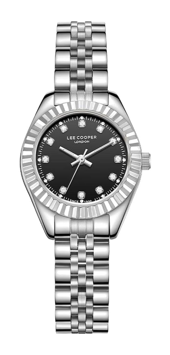 Lee Cooper LC07956.350 40 mm Gri Çelik Kordon Analog Kadın Kol Saati