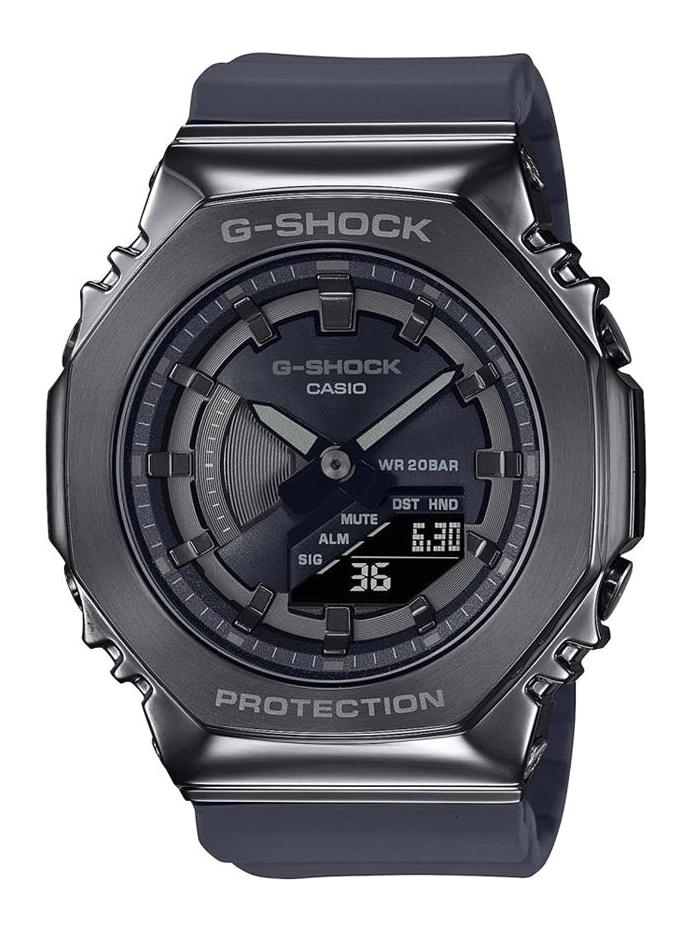 Casio GM-S2100B-8ADR Takvimli 40 mm Siyah Silikon Kordon Analog Kadın Kol Saati