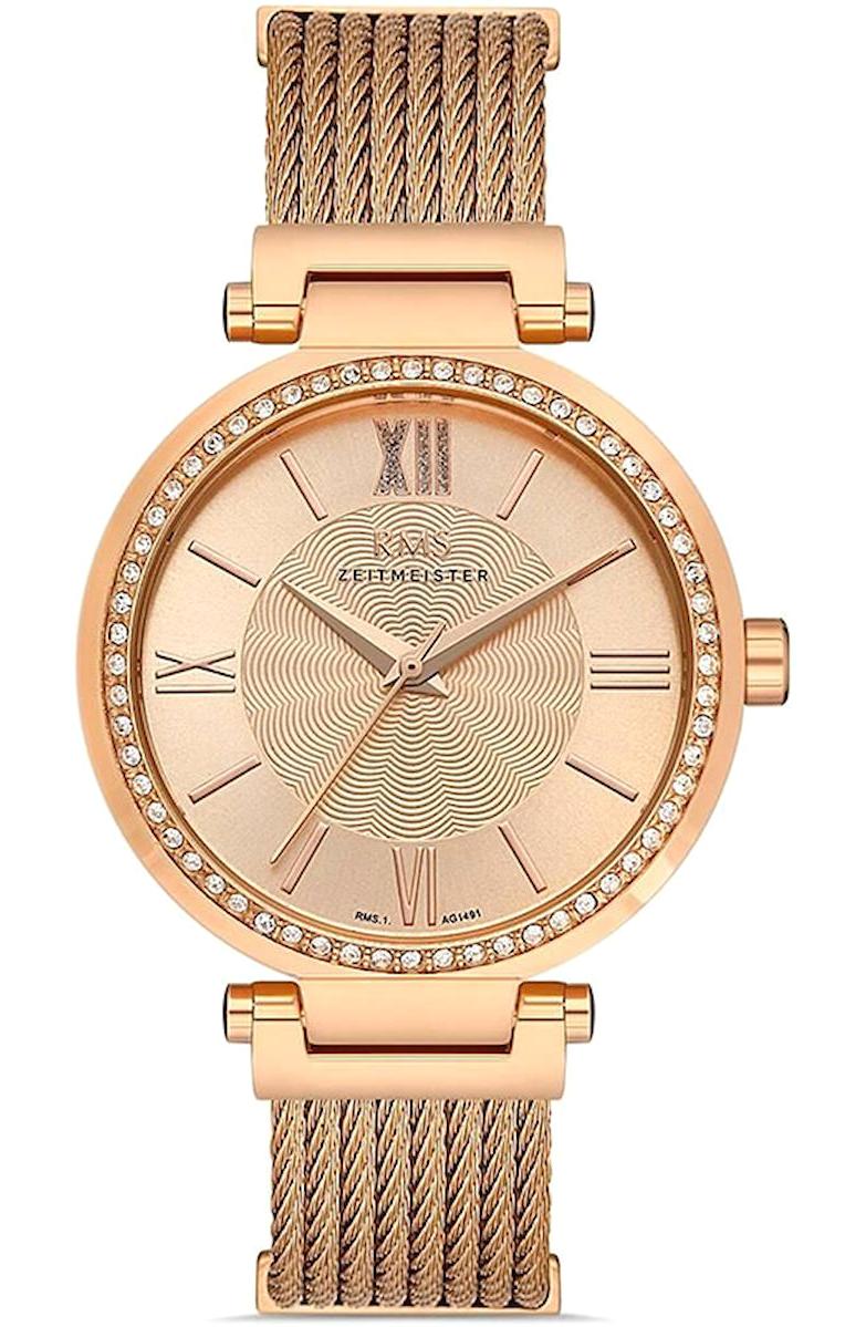 Romanson RMS.1.AG1491.02 36 mm Rose Gold Çelik Kordon Analog Kadın Kol Saati