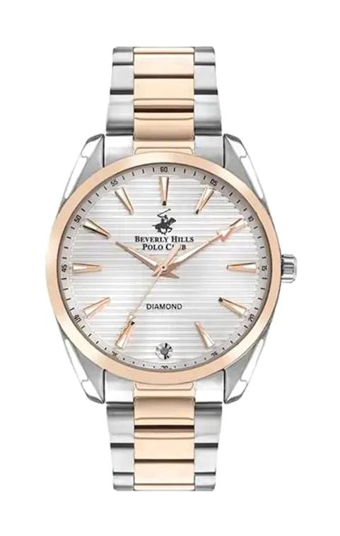 Beverly Hills Polo Club BP3338X.530 36 mm Altın-Gri Çelik Kordon Analog Kadın Kol Saati