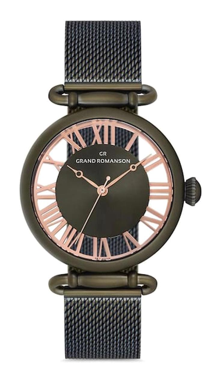 Romanson GR.1.AG1245.15 34 mm Yeşil Hasır Kordon Analog Kadın Kol Saati